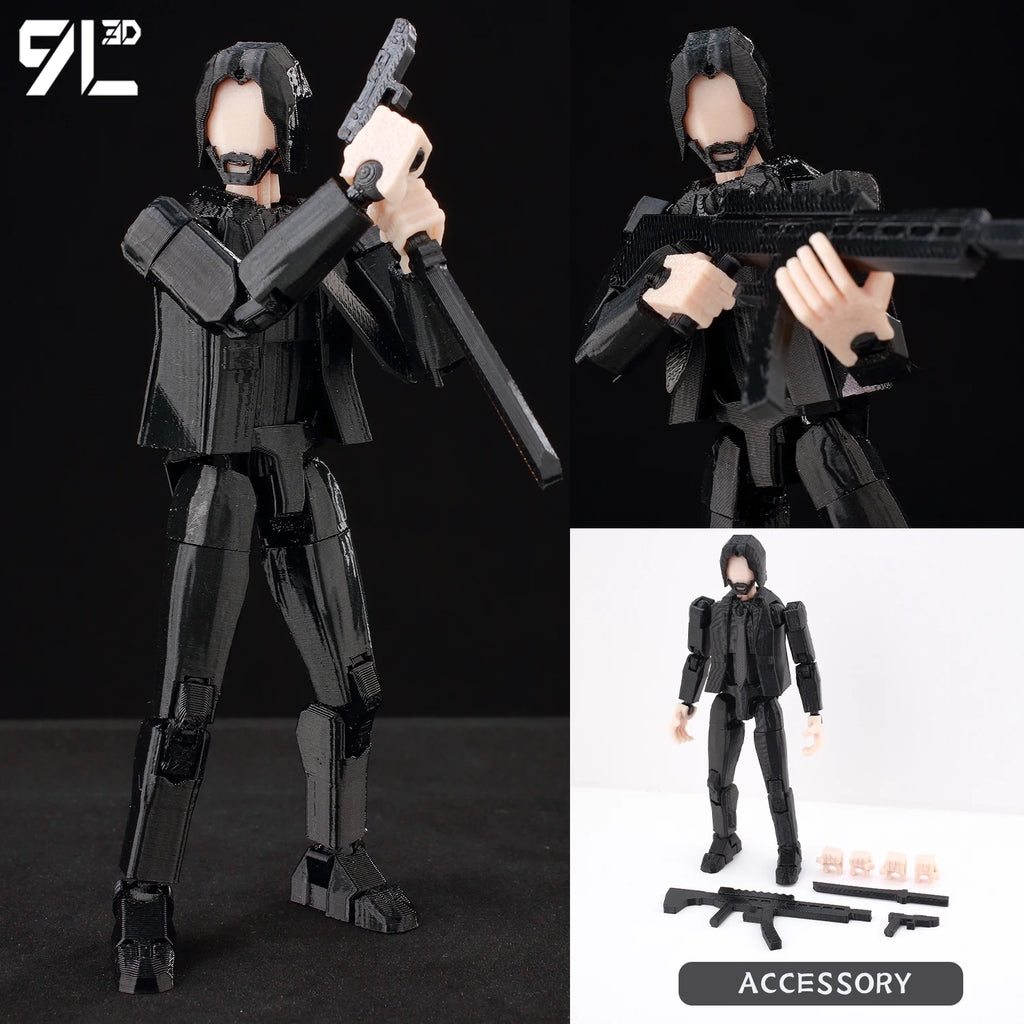 9L3D Lucky13 The Walking Dead Multi Jointed Anime Figure Collectible Full Body Movable Robot Cool Anime Figure for Birthday Gift