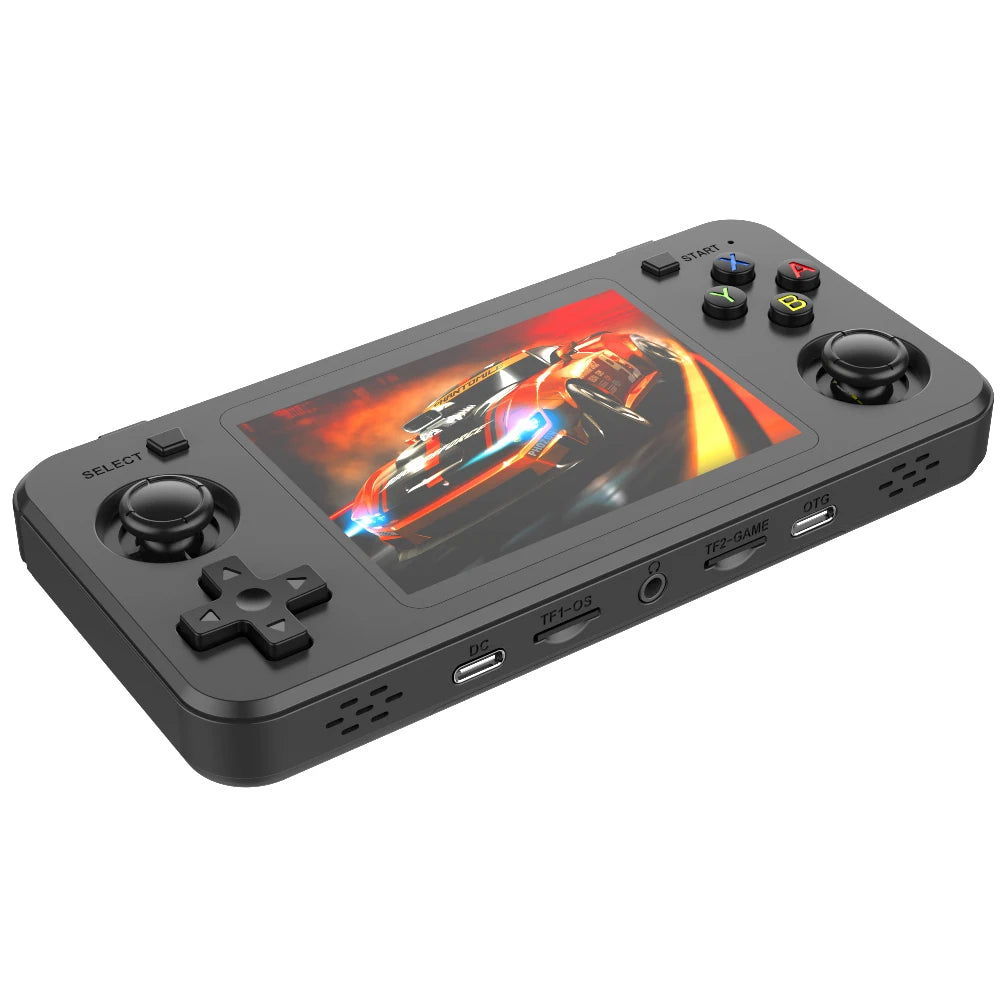 New R36H Retro Handheld Game Console 3.5" IPS Screen Portable Video Game Console Built in 64G Card & 15000 Games Open Source