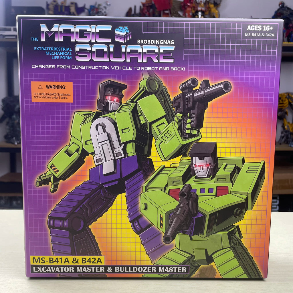 Magic Square MS-41A MS-42A 10cm MS41A MS42A Excavator Bulldozer Devastator Transformation Action Figure