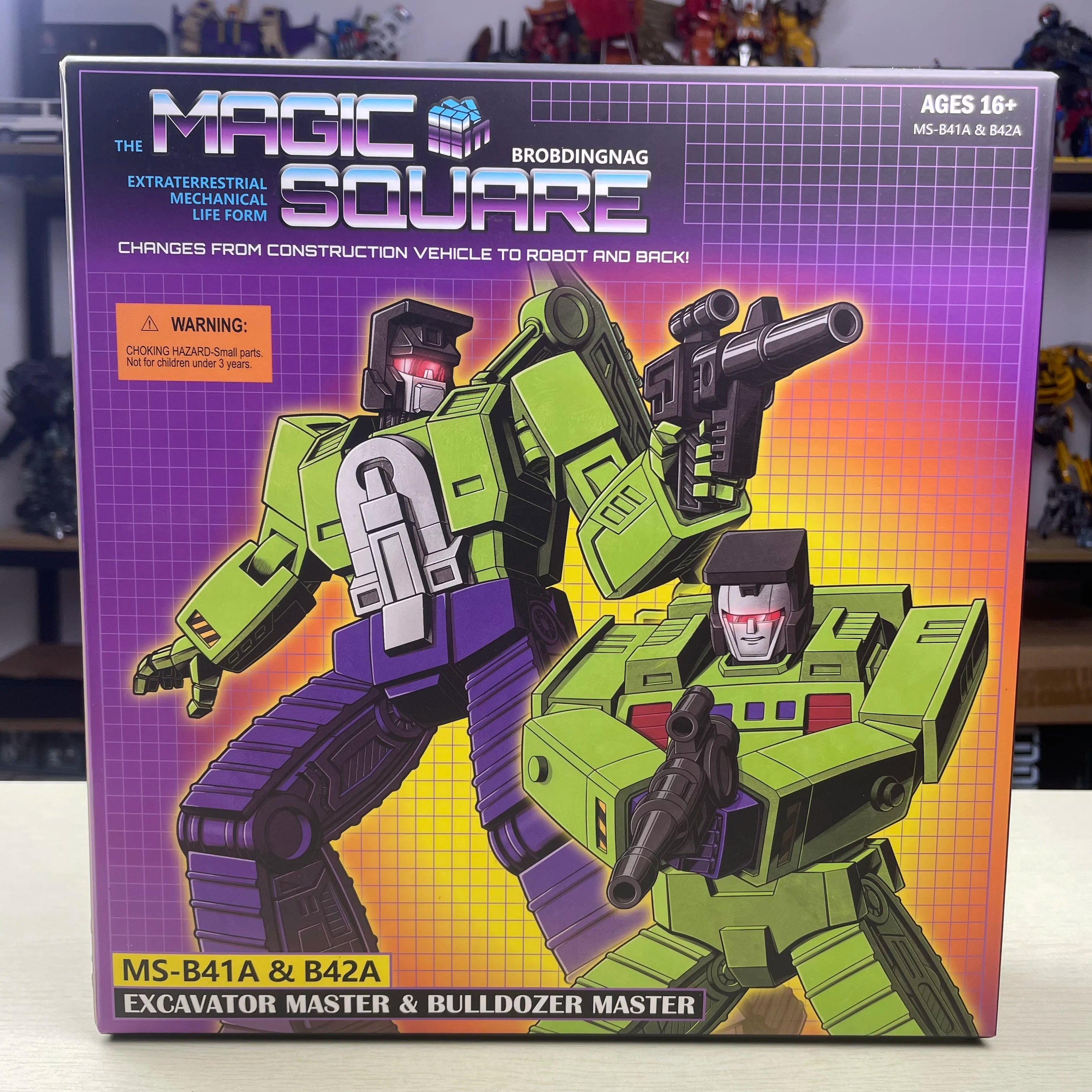 Magic Square MS-41A MS-42A 10cm MS41A MS42A Excavator Bulldozer Devastator Transformation Action Figure