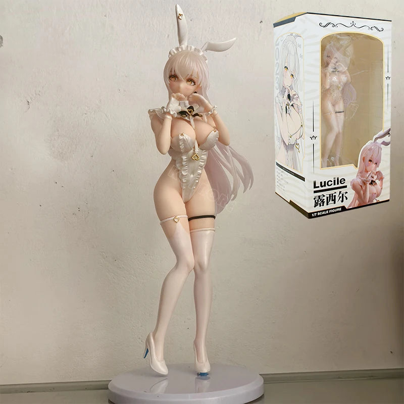 26cm Lucile Illustrated by Yuge Sexy Anime Girl Figure KonoSuba Darkness/Erina Nakiri Bunny Action Figure Adult Model Doll Toys