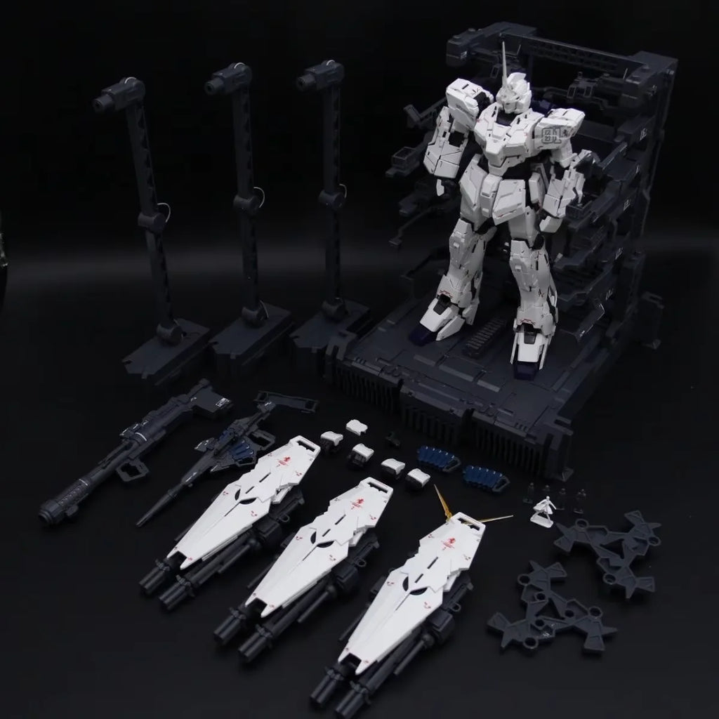 SS Model 2201 KO MGEX Unicorn Fighter Revised Version Action Figure 1/100 Assembly Model Kit Room Decor Birthday Gift