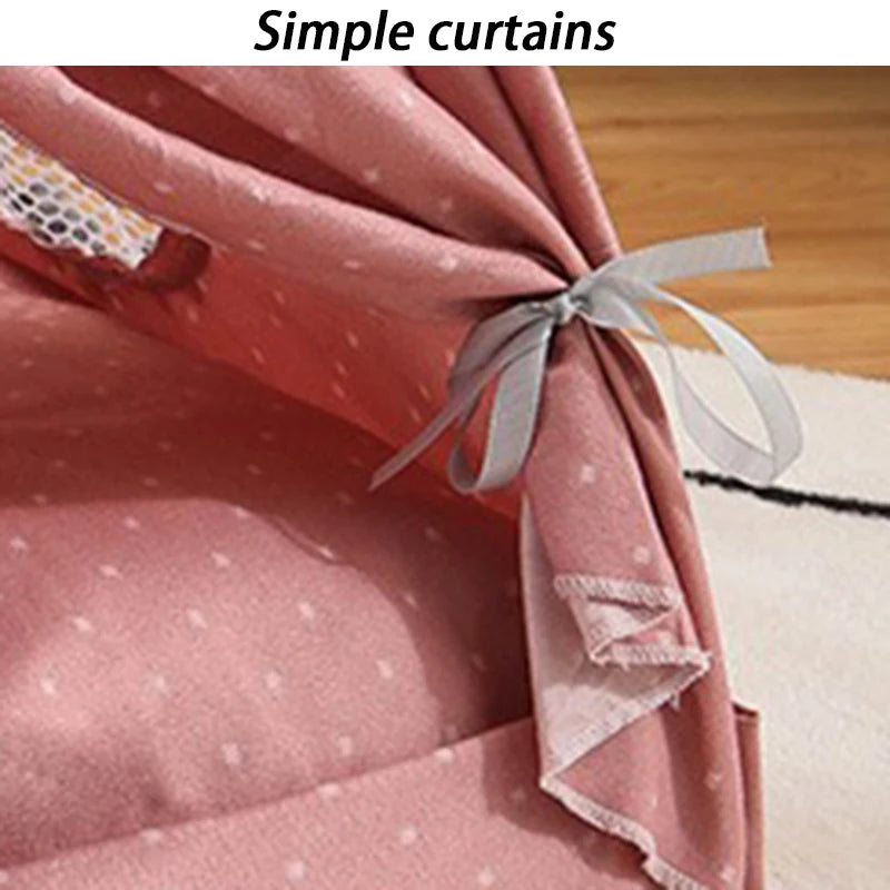 Hiding Cat Tent Semi Closed Nest Bed Portable Indoor Breathable Detachable Cat Tent House Four Seasons Universal Pets Beds