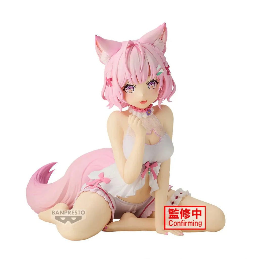 Original Bandai Banpresto Virtual Youtuber Hakui Koyori Hololive If Relax Time Pvc Anime Character Model Ornament Toys Gifts