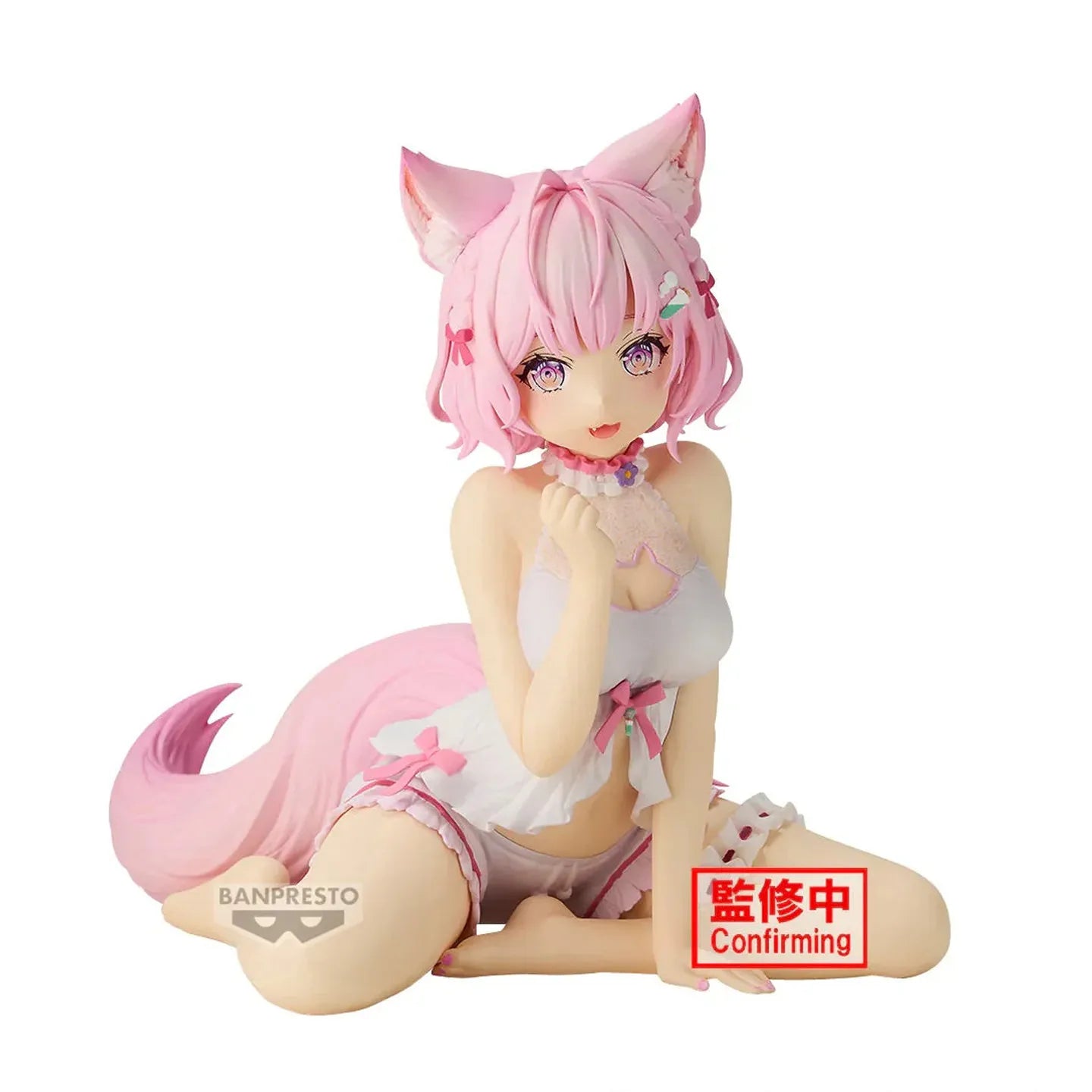 Original Bandai Banpresto Virtual Youtuber Hakui Koyori Hololive If Relax Time Pvc Anime Character Model Ornament Toys Gifts