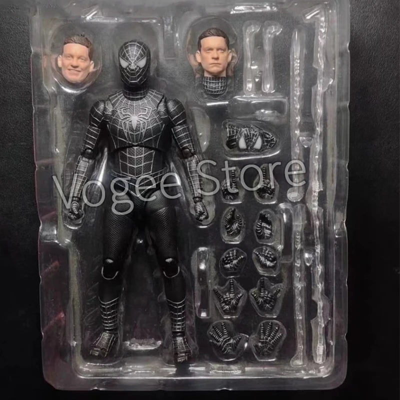 Ct Spider-Man Black Suit Version S.H.Figuarts Andrew Garfield The Amazing spiderman Shf anime Action Figures Model Gifts Toys