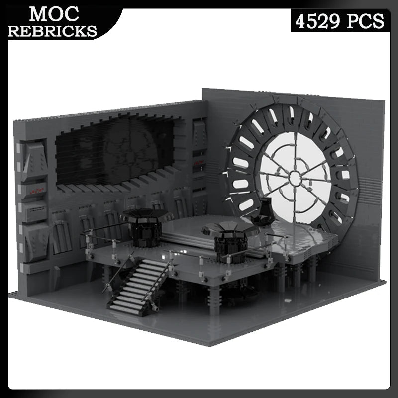 MOC Building Block Series Death Star Throne Room Model DIY Small Particle Brick Educational Children Christmas Toys Gifts