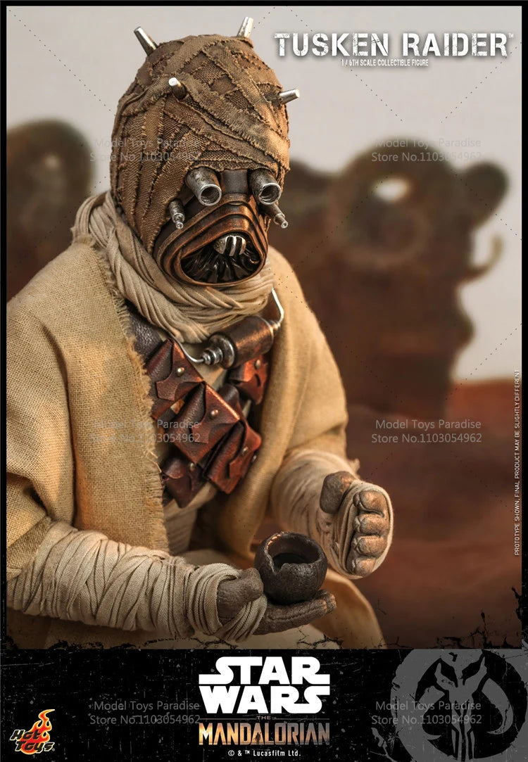 Original HOTTOYS HT TMS028 1/6 Collectible Toys Tusken Raider The Mandalorian Sand People Soldier 12'' Action Figure Model Gifts