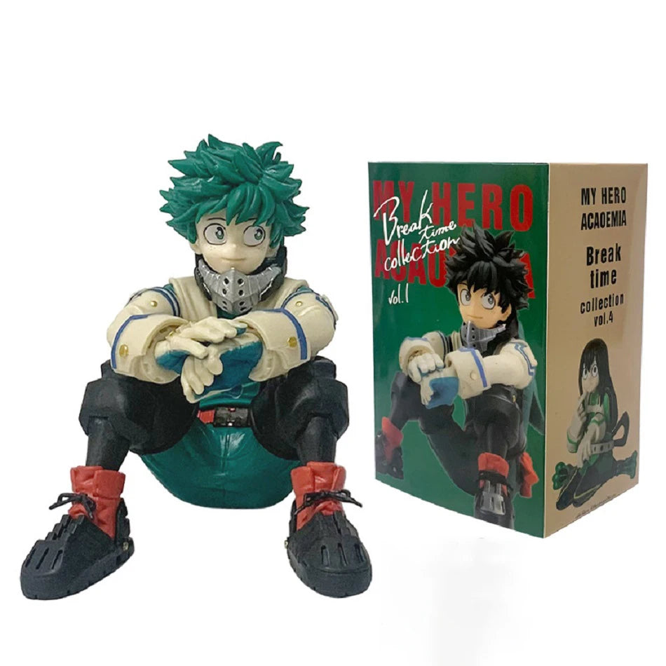Нова аниме фигурка My Hero Academia, Шото Бакугоу, Боку Изуку Дюк, PVC екшън, четири фигурки, седнала поза, серия, колекция, модел