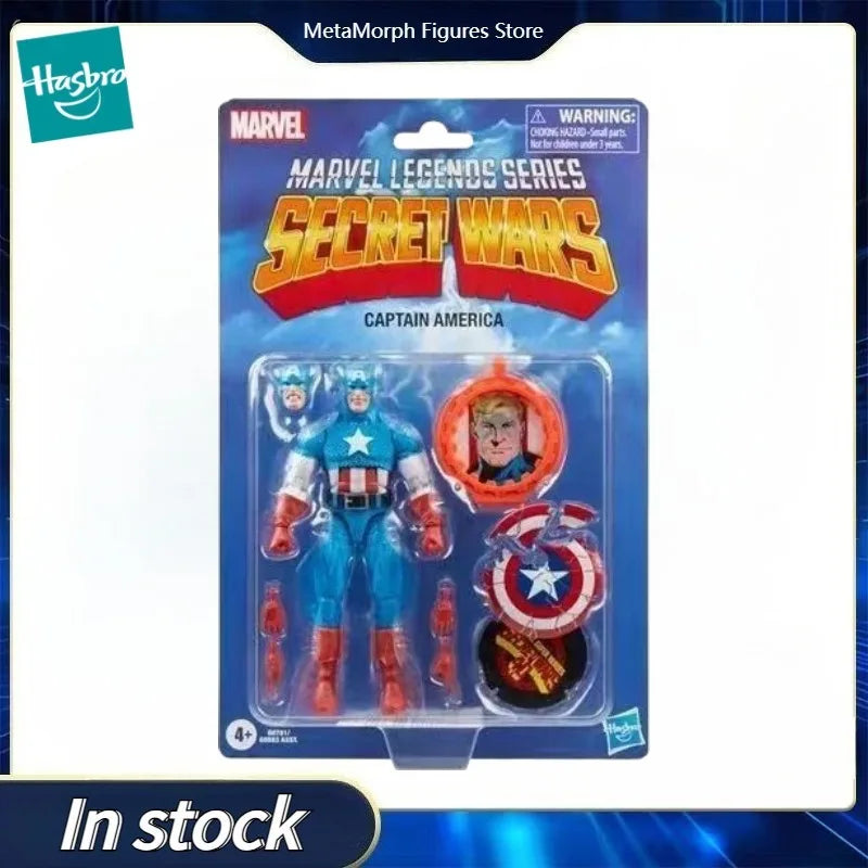 Original Hasbro Marvel Legends Series Secret Wars Captain America Action Toy Figure Collection