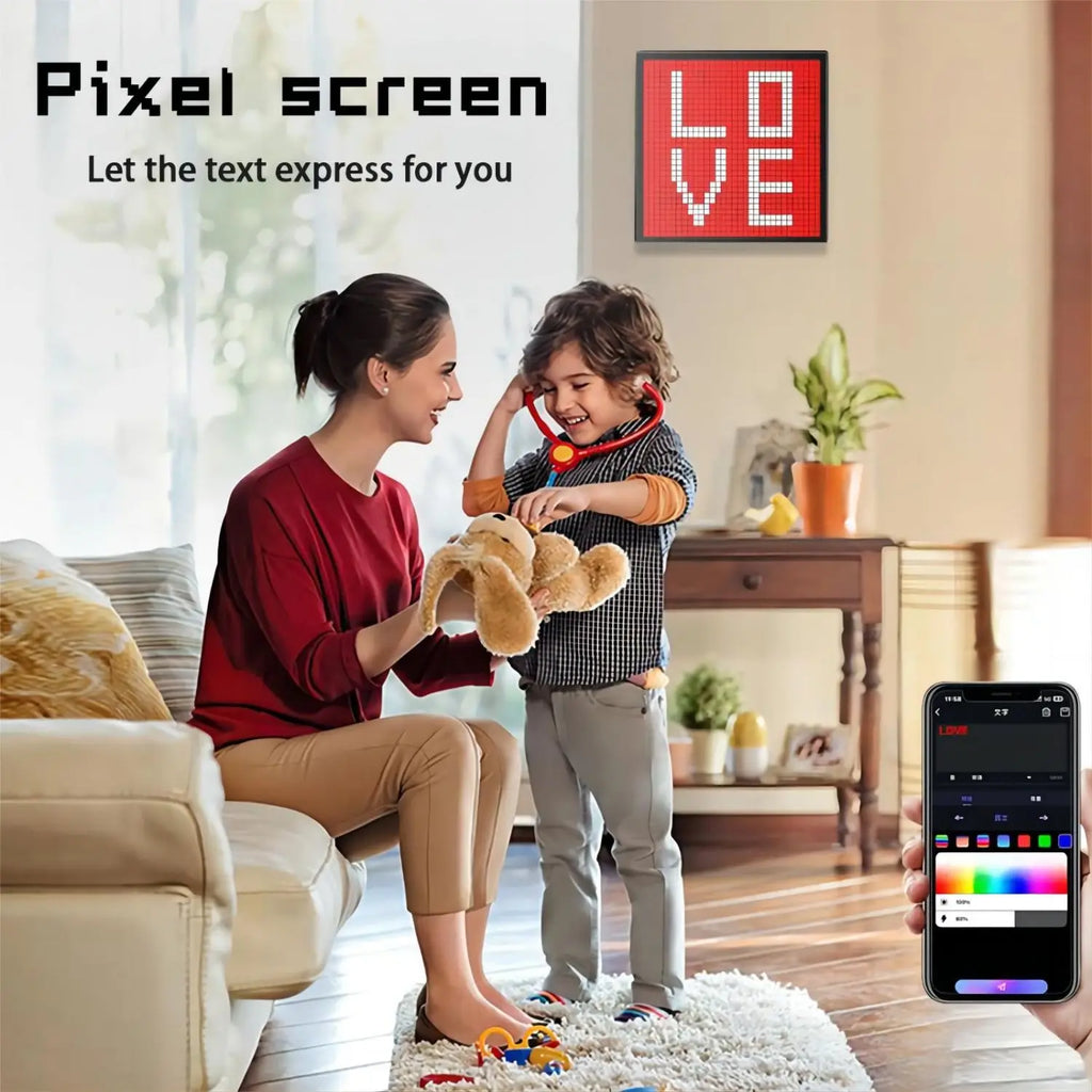 Smart LED Matrix Pixel Display RGB DIY Graffiti Bluetooth App Control Art Display Für Gaming Zimmer Dekor Cool Animation Rahmen