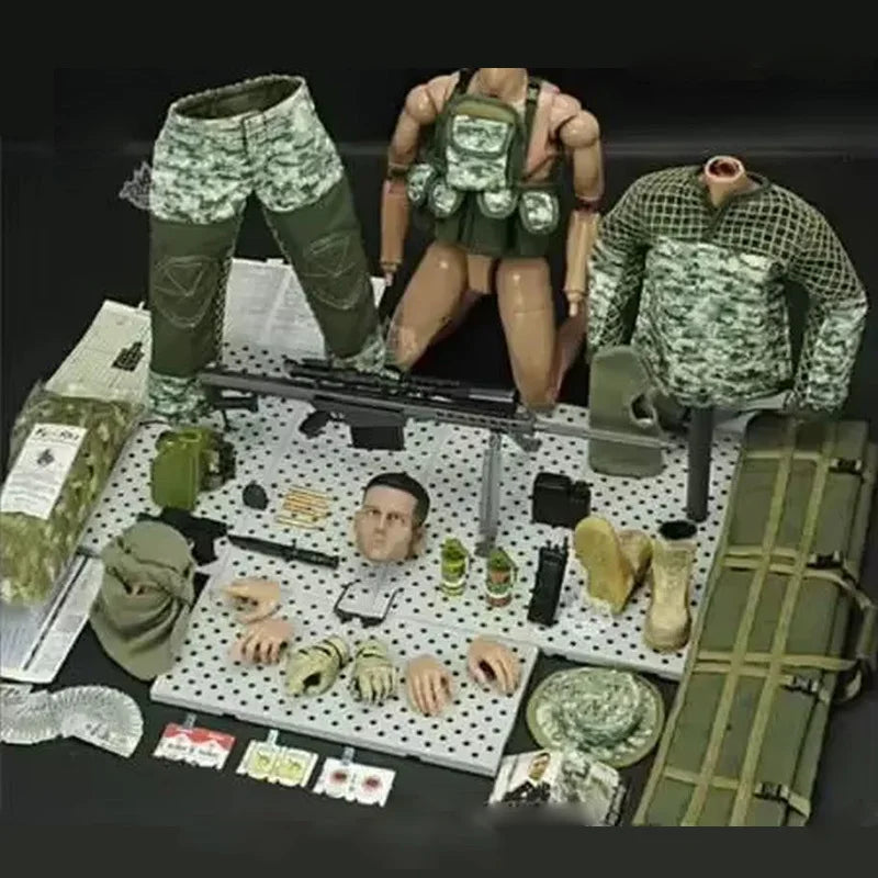 1/6 12-Inch NB07 NB08 Male Soldier Articulated Action Figure Multi-Piece Plastic Collectible Sniper With Barrett Military Models