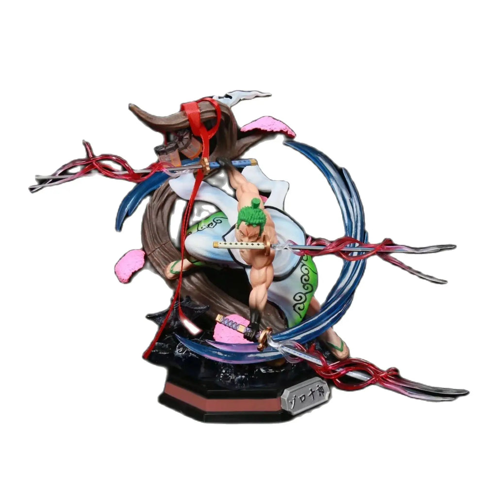 One Piece Wano Country Roronoa Zoro Snow Sword Ver. GK PVC Action Figure Anime Kimono Zoro Statue Model Kids Toys Doll Gifts