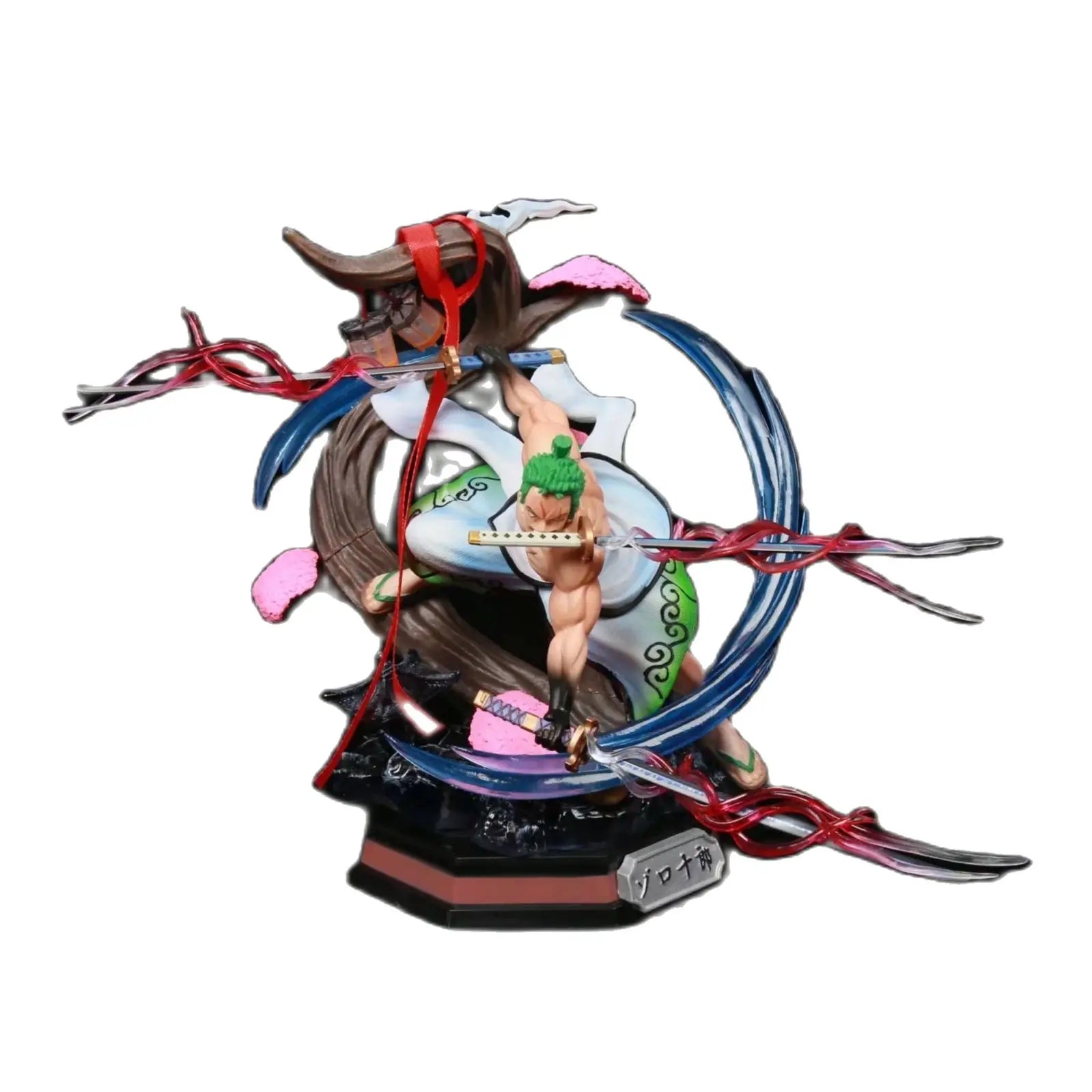 One Piece Wano Country Roronoa Zoro Snow Sword Ver. GK PVC Action Figure Anime Kimono Zoro Statue Model Kids Toys Doll Gifts
