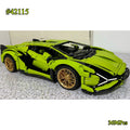 Green Luxury Sedan Supercar 42115 Building Blocks Sets Compatible with Legoed Particles Suitable for Christmas Gifts 3696pcs