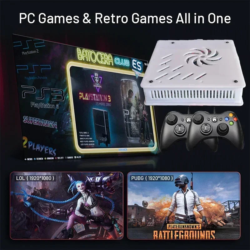 X8 Retro Game Console 4K HD Display 60 Emulator 500GB Storage 70000+Classic Games For Wii PS2 DC PSP GameCube XBOX Holiday Gift