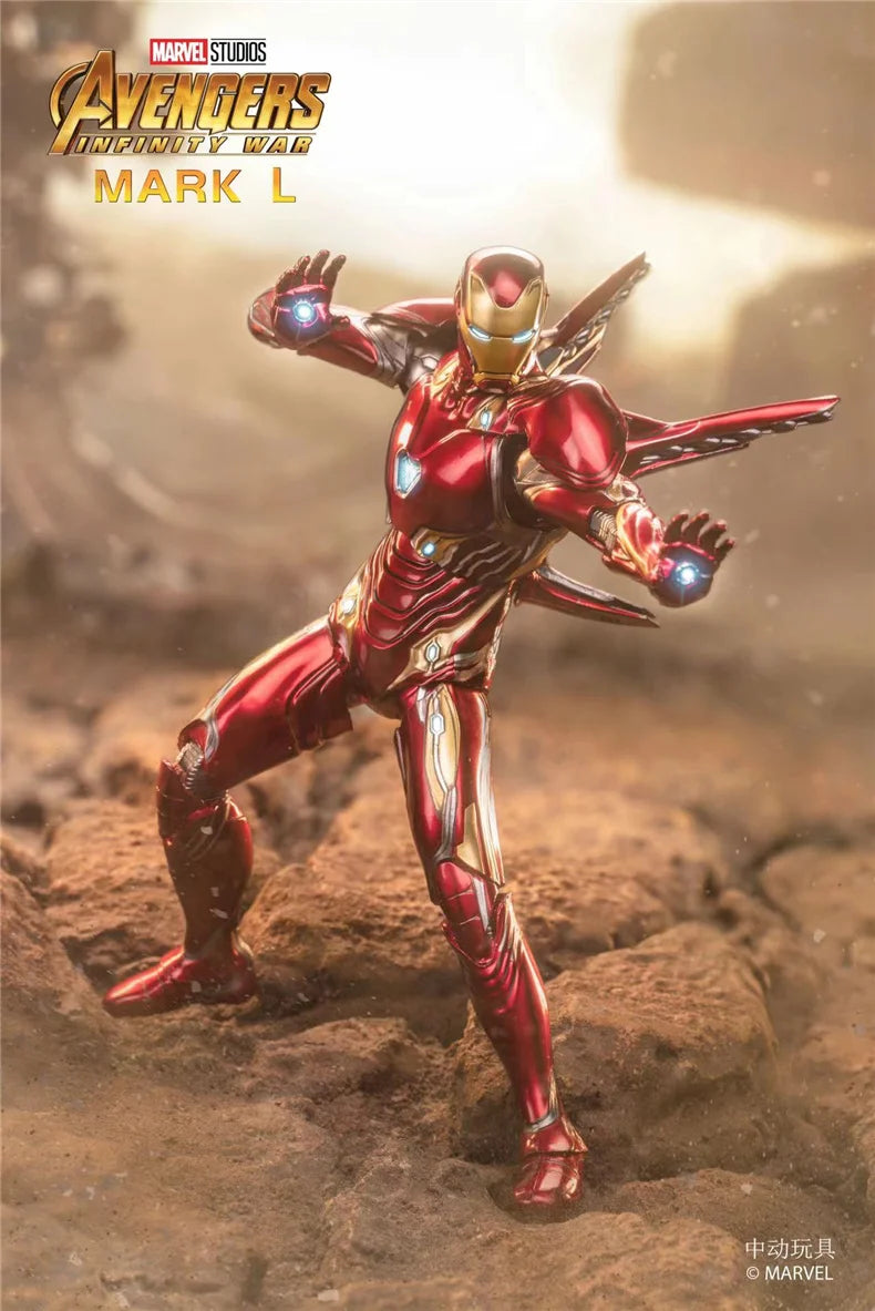 1/10 Original ZD Toys Iron Man MK2 War Machine2.0 MK16 MK11 MK24 MK35 MK47 Tony Stark Collection Model Action Figure Kids Toys