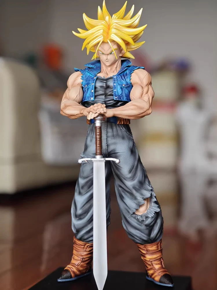JT Toys 53 cm Dragon Ball Anime Figur Torankusu Figur Trunks PVC Statue Sammlung Modell Dekoration Benutzerdefiniertes Geschenkspielzeug