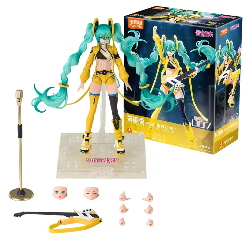 Hatsune Miku Action Figure Cartoon Anime Project DlVA Arcade Assembly Figure Miracle Edition Assembled Electronic Kids Toy Gift