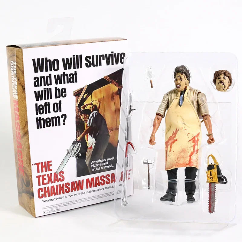 NECA Leatherface 7 Inches Action Figure with Accessories Model Figure Toy