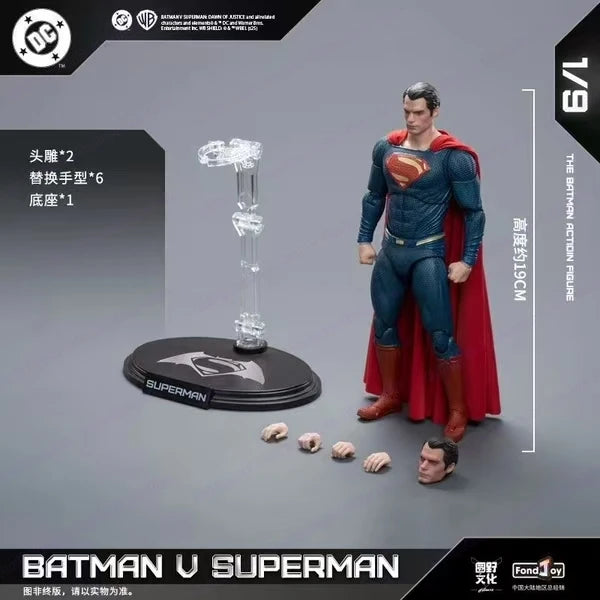 New Original Fondjoy BVS Armored Batman Batalla Damaged Superman Figure Set 1/9 Batman V Superman: Lover of Justice DC