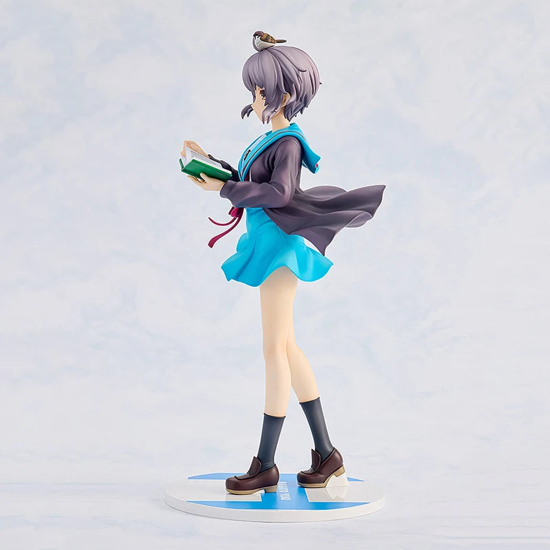 Genuine Original KADOKAWA The Melancholy of Haruhi Suzumiya Nagato Yuki Anime Figure Collectible Model Doll Statuette Gifts