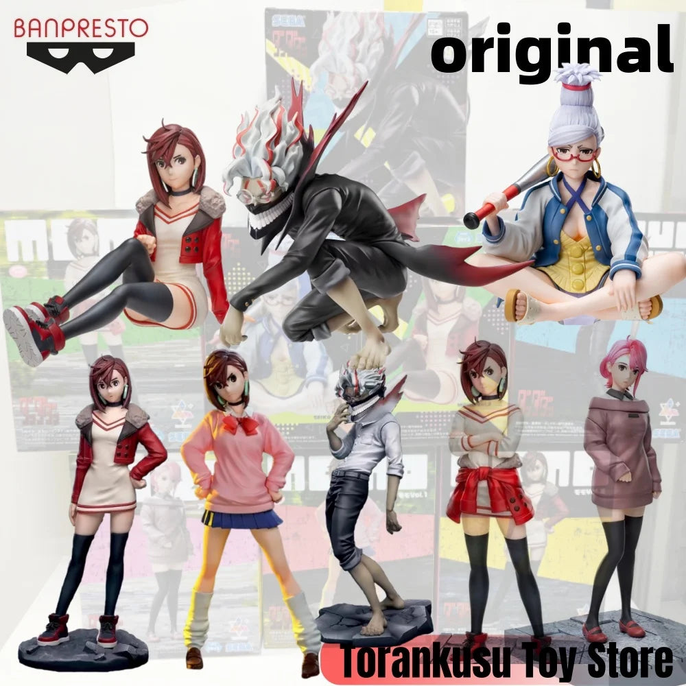 Banpresto DAN DA DAN Evil Eye Anime MOMO & Elkaren & Seiko Action Figures Model Figurine Original Figuart Decoration Collection