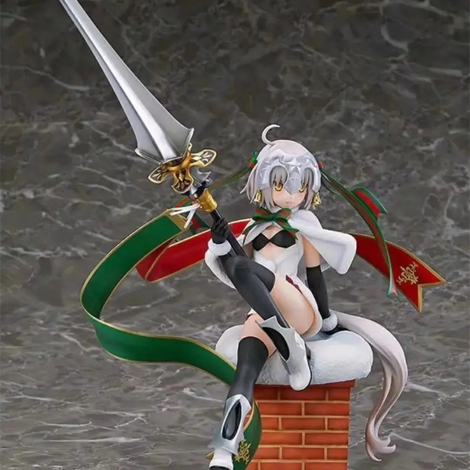 22 см Fate/Grand Order Фигурки от играта Жана д'Арк Фигура Жана д'Арк Alter Lily Фигурка Колекция Статуя Модел Орнамент Играчка Подарък