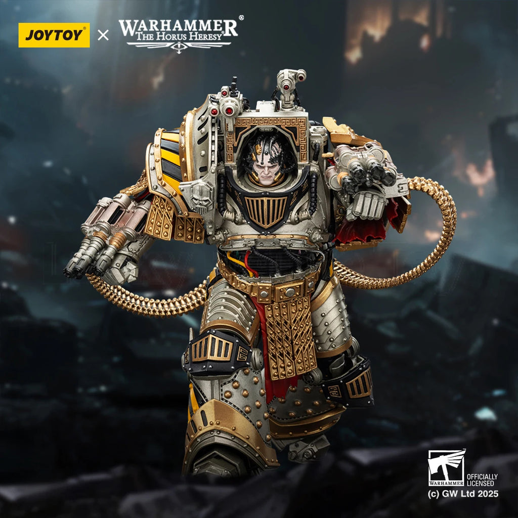 【Original 】JOYTOY Warhammer "The Horus Heresy" Iron Warriors Perturabo, Primarch of The LVth Legion 1/18 model toys