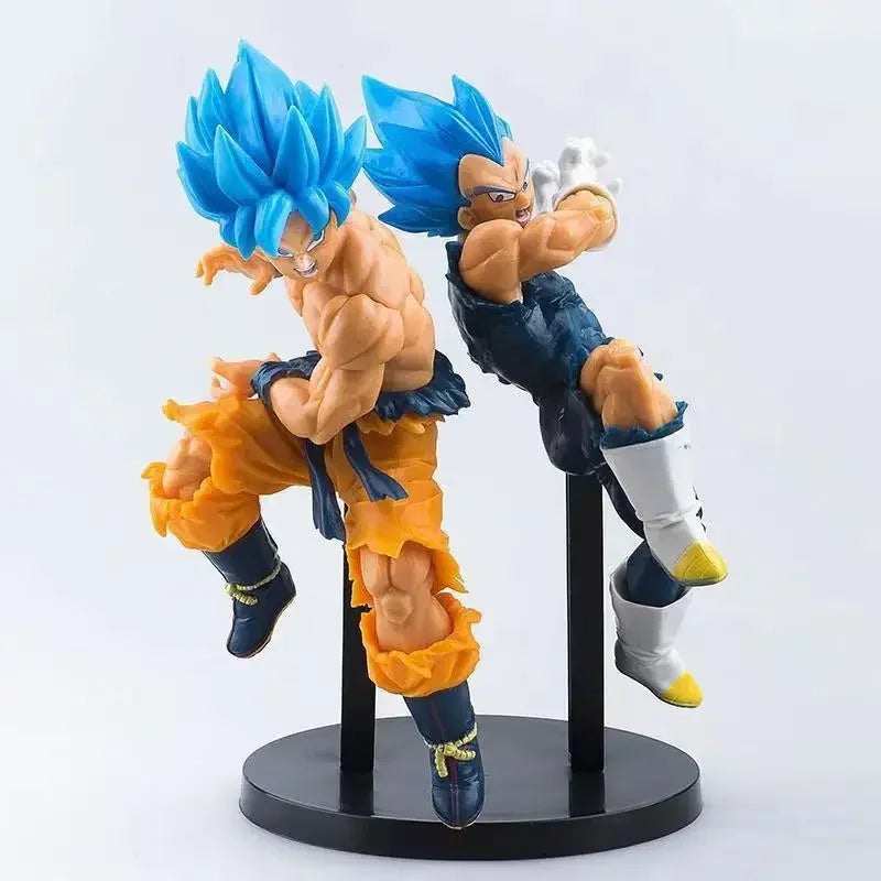 Dragon Ball Figuren Spielzeug LC Legend Anime Charakter Son Goku mit blauen Haaren Vegeta mit blauen Haaren PVC Modell Spielzeug Auto Dekoration Kinder Geschenke
