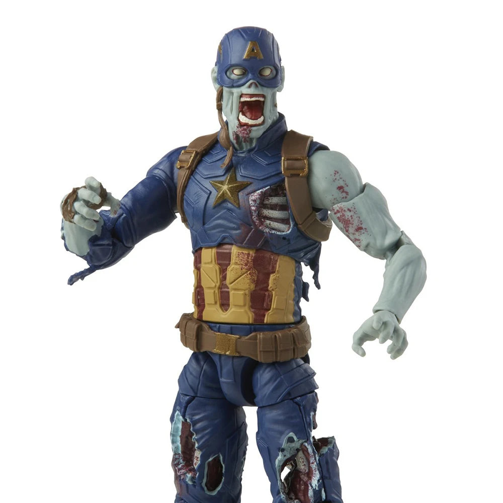 [In-Stock] Hasbro Marvel Legends Series Zombie Captain America (What If...?) 15cm Collectoble Action Figure Model Ornament Toys