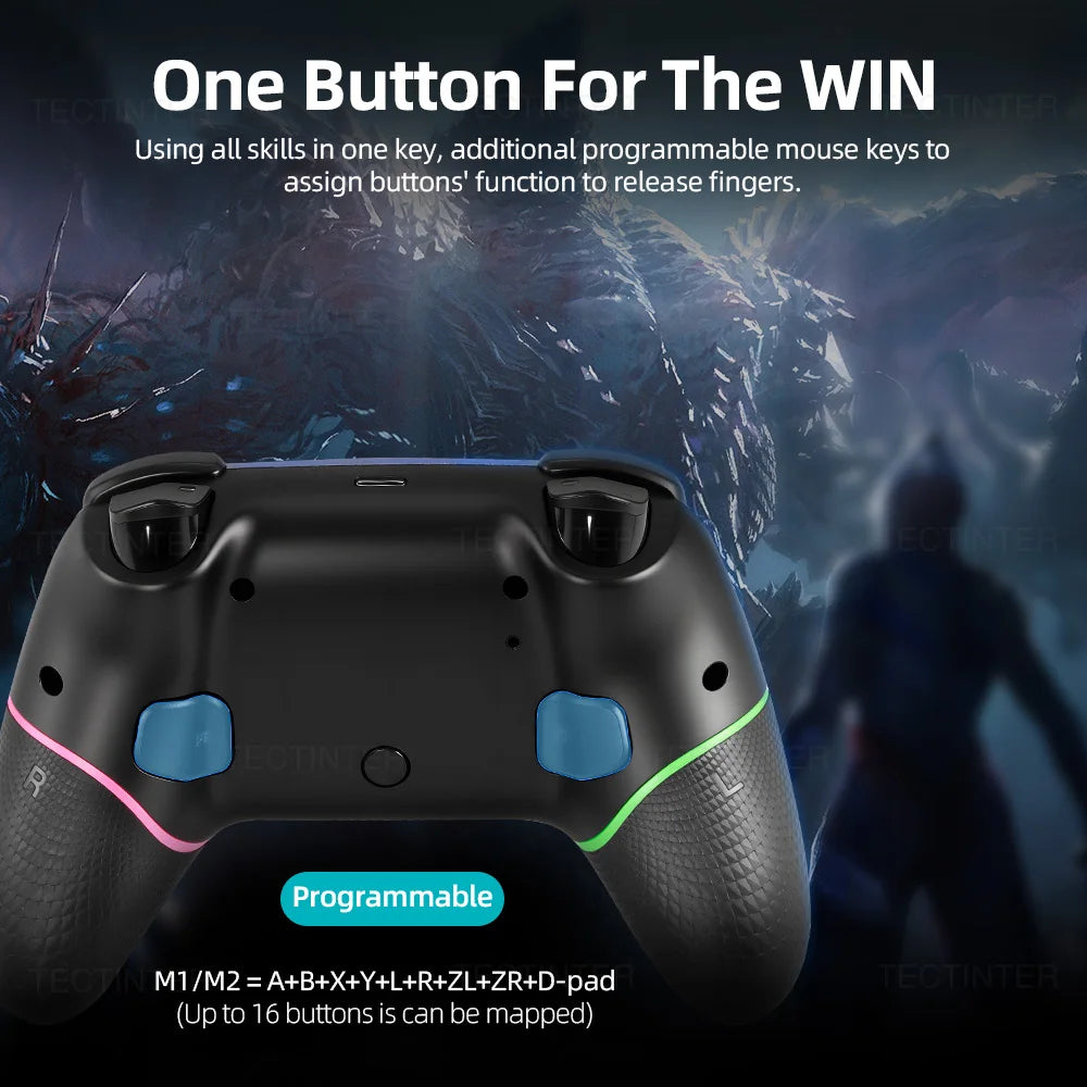 Wireless Bluetooth Controller For Nintendo Switch 2/PS3/PS4 Console Gamepad for Android/IOS Smart Phone PC Joystick Controle
