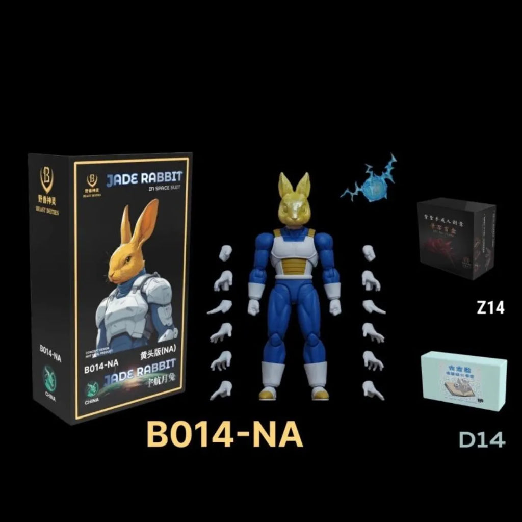Beast Deities Dragon Ball Z Super Saiyan Vegeta Jade Rabbit Anime Figure B001 B002 B003 B13p-Na B15p-Na Movable Joint Garage Kit