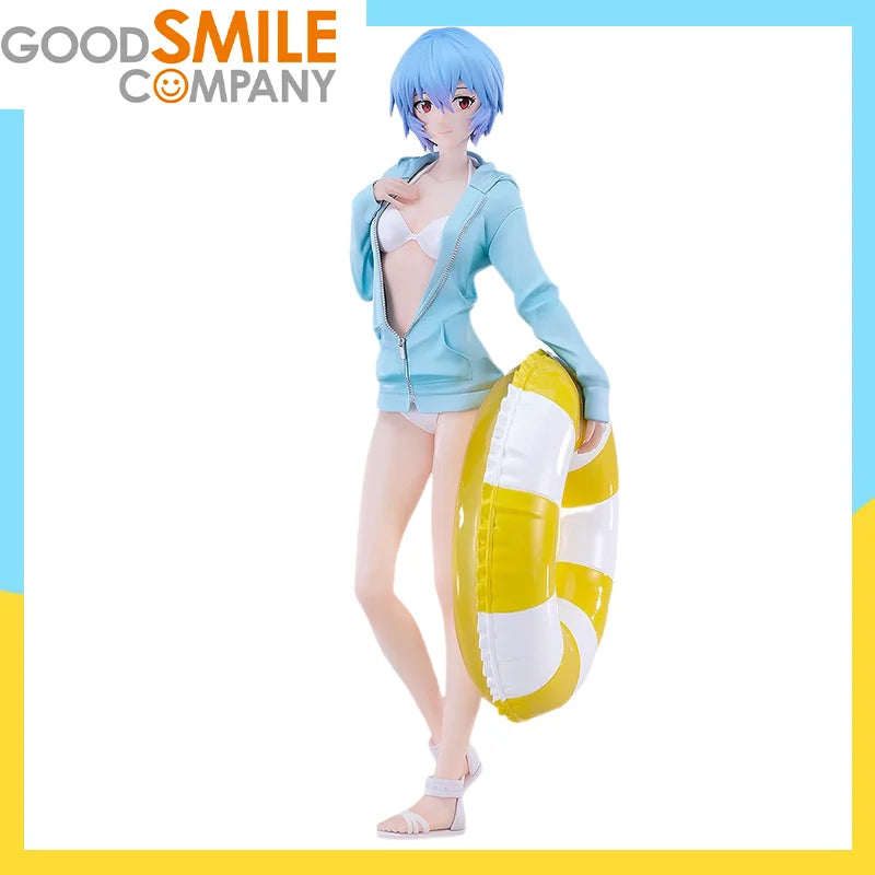 Good Smile Company Evangelion Asuka Shikinami Langley Beach Queens Pop up Parade Ayanami Rei  Anime Figure Action Model Toys