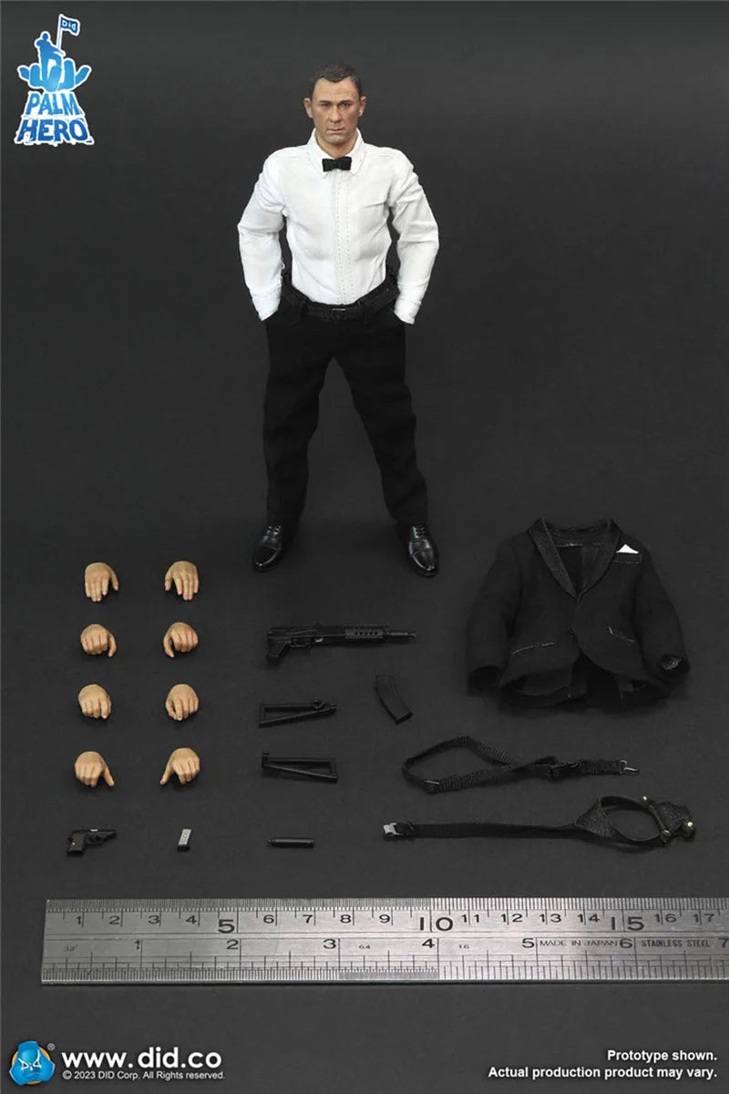 DID XT80018 1/12 Scale MI6 Agent Jack Action Figure Suit Ver. Palm Hero Male Soldier Action Figure Full Set Collectible Model