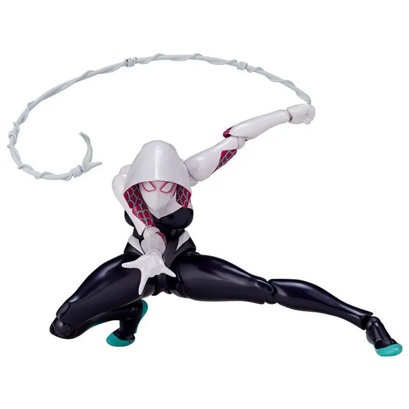 New Anime Comics Hero Woman Spider Man Yamaguchi Style Action Figures Gwen Joint Movable Model Figurines Kids Toys Fans Gift