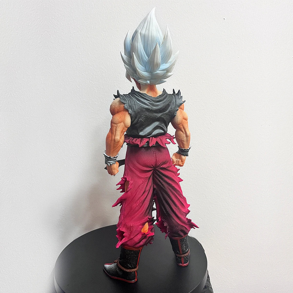 28см Dragon Ball Goku Аниме Фигурка Son Goku Бяла коса Супер Саян Фигурка PVC Модел Статуя Декор за бюро Колекция Играчки Подаръци