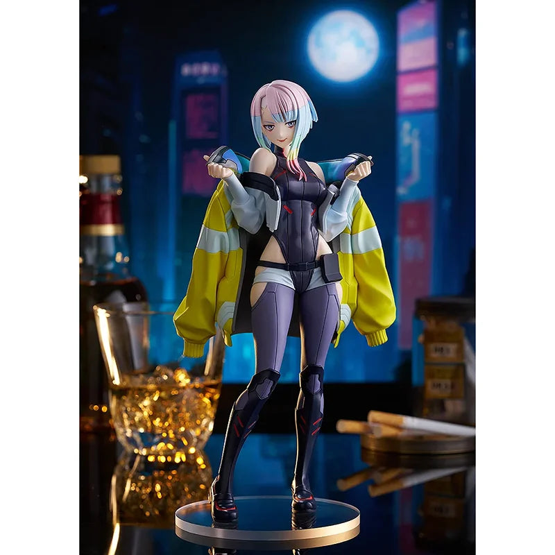In Stock 100% Original GSC Pop Up Parade Lucy L Size C yber punk 2077 Anime Action Collection Figures Model Toys