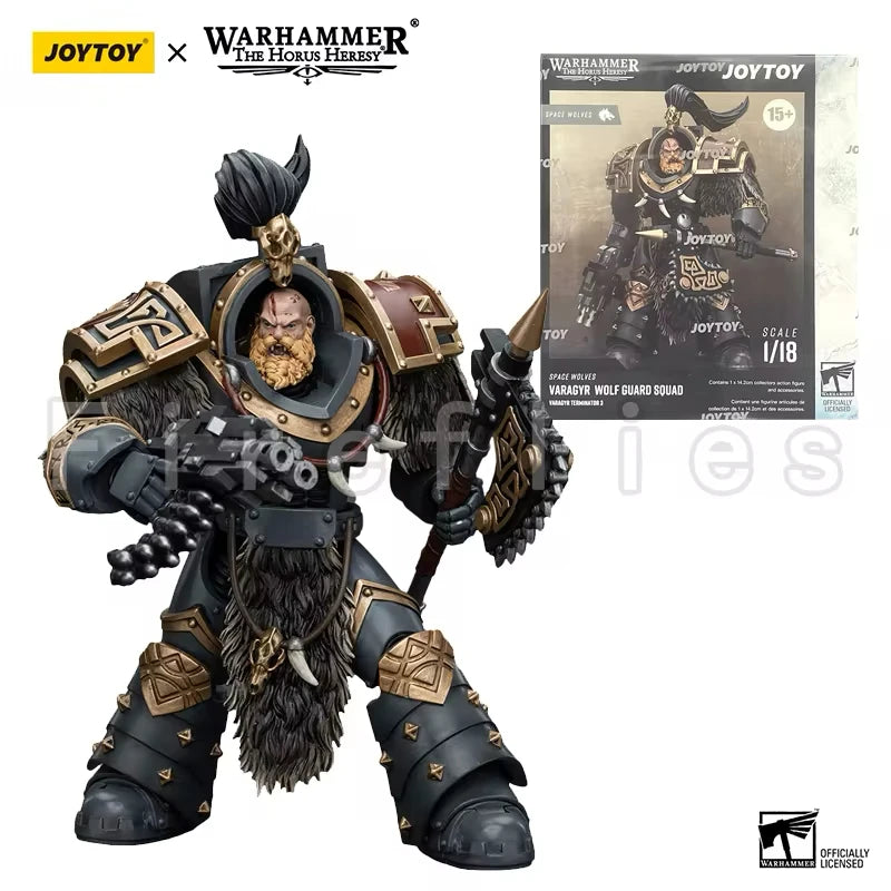 1/18 JOYTOY Action Figure 40K The Horus Heresy Space Wolves Figures And Mechas Logan Ghostwolf Anime Model Toy