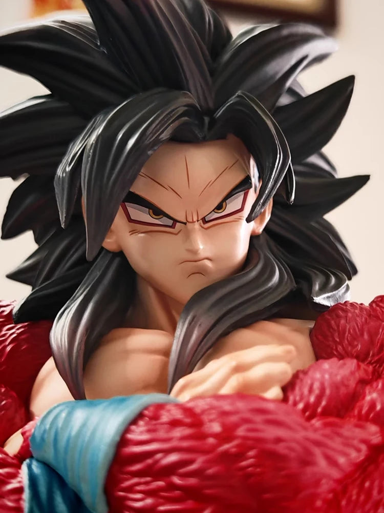 32cm Jt Statue Dragon Ball Anime Super Saiyan 4 Goku PVC Figure Model Statue Dolls Collection Custom Desktop Toy Male Kid Gift