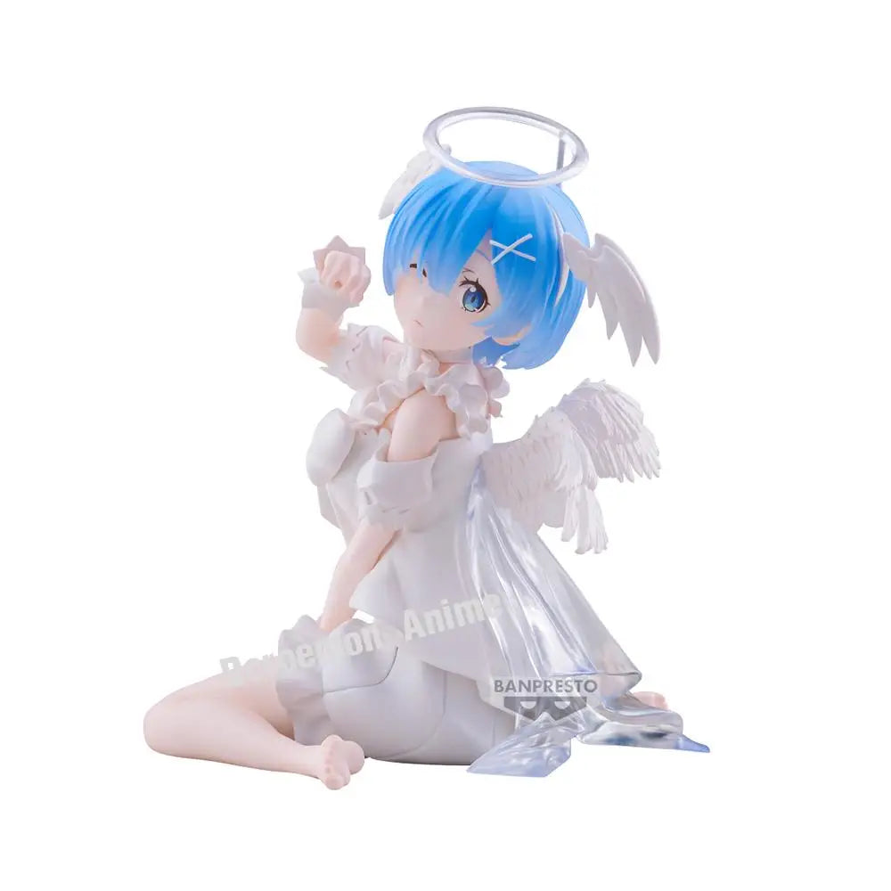 Pre-Order Original Bandai Banpresto Relax Time Re:zero Rem Sweet Angel Ver. Kawaii Anime Girlfriends Figures Model Toys Gifts