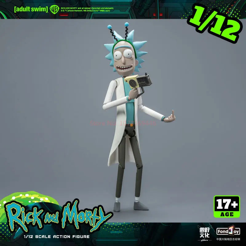 In Stock Fondjoy Original Rick And Morty Action Figure Model Toys 1/12 Rick And Morty Movable Model Toy Collectible Gift