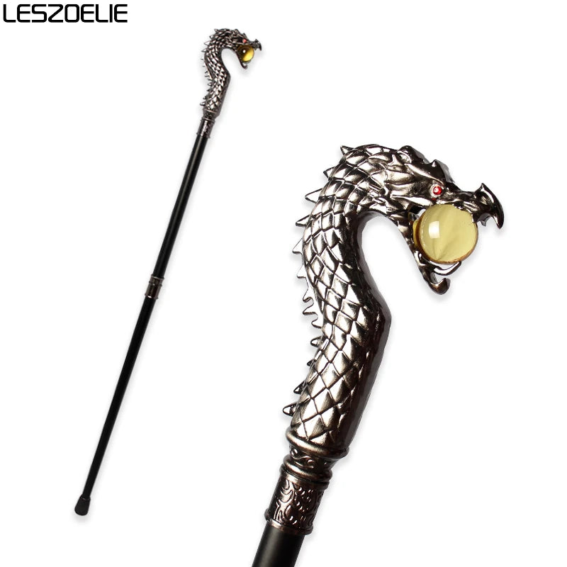 10 Colors Dragon-Head Fashion Walking Cane Men And Women Walking Stick Luxury Decorative Party Cane Vintage Walking Stick