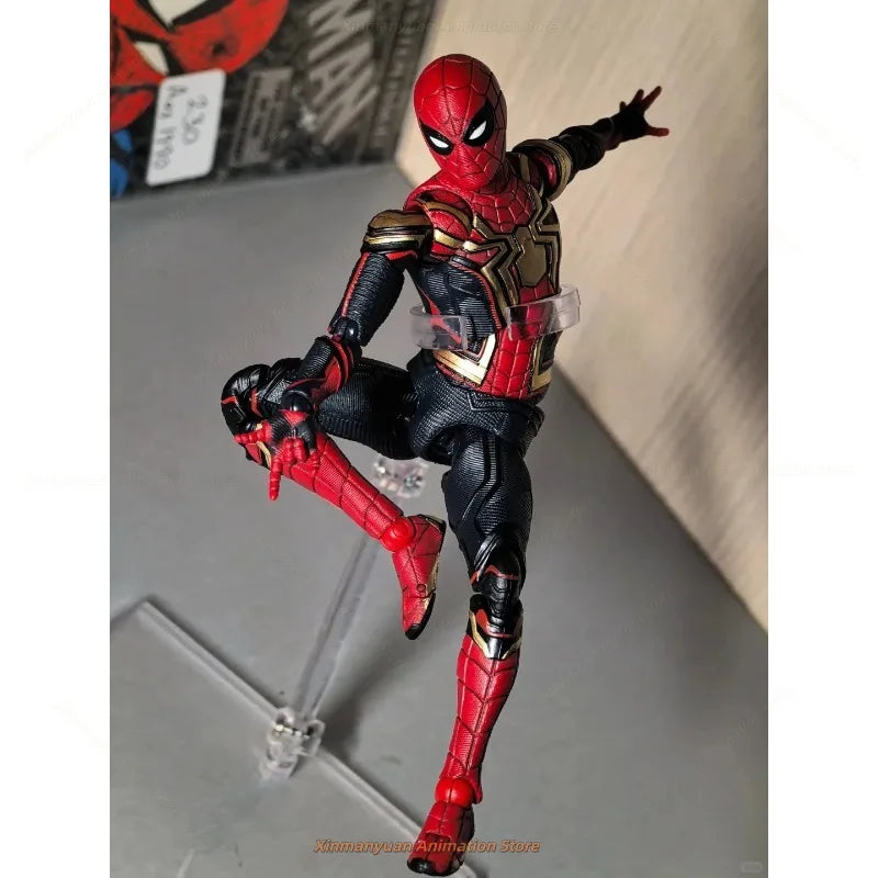 In Stock Genuine MEDICOM MAFEX Spider-Man Hero No Way Home Fusion Armor 1/12 Action Figure Model Toys