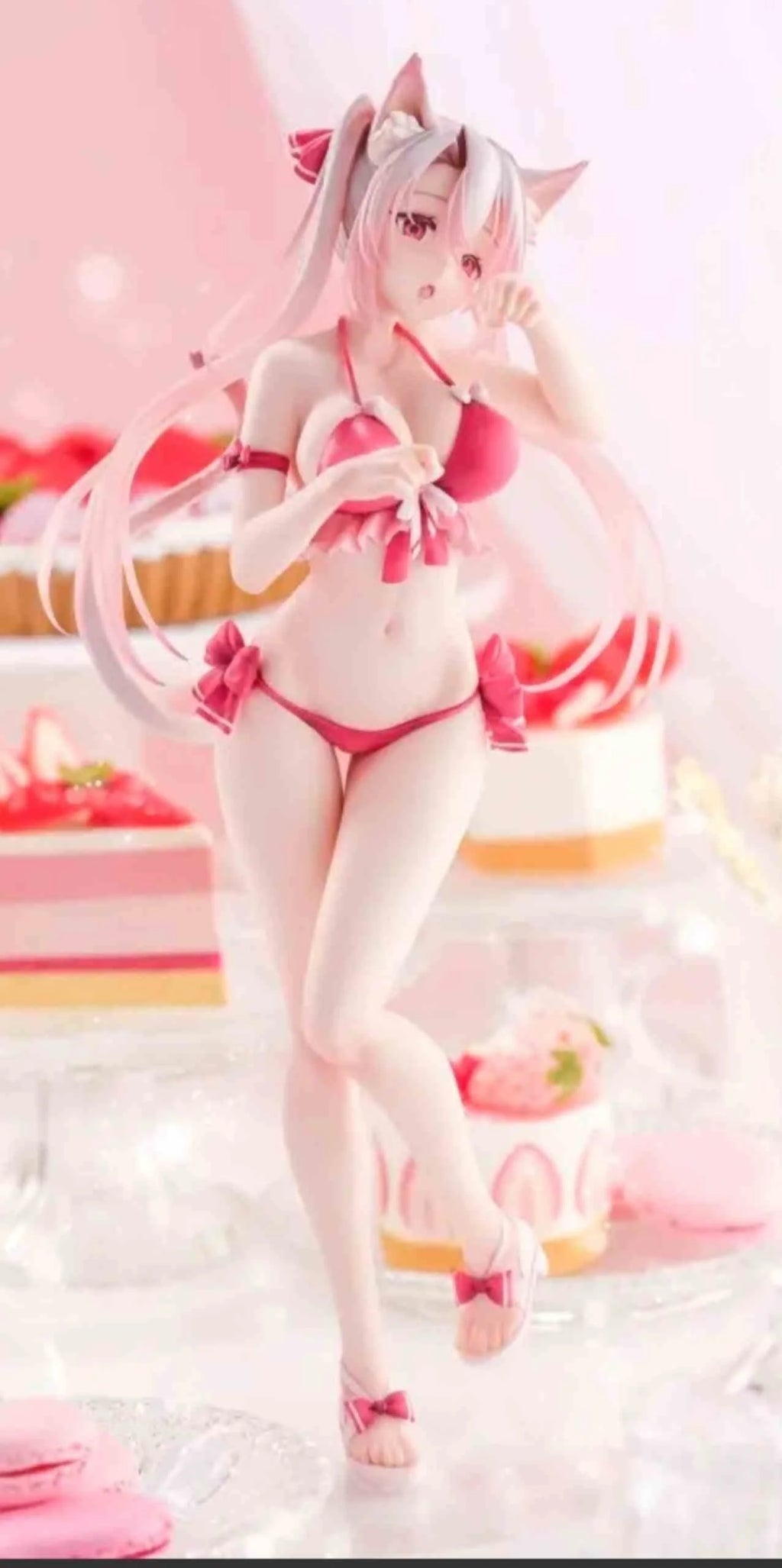 Bearpanda Bunny Girl Asanagi Rin Xiya 3D Crystal Eye Temperature Paint Kawaii Garage Kit Creative Scene Models Classic Anime Toy