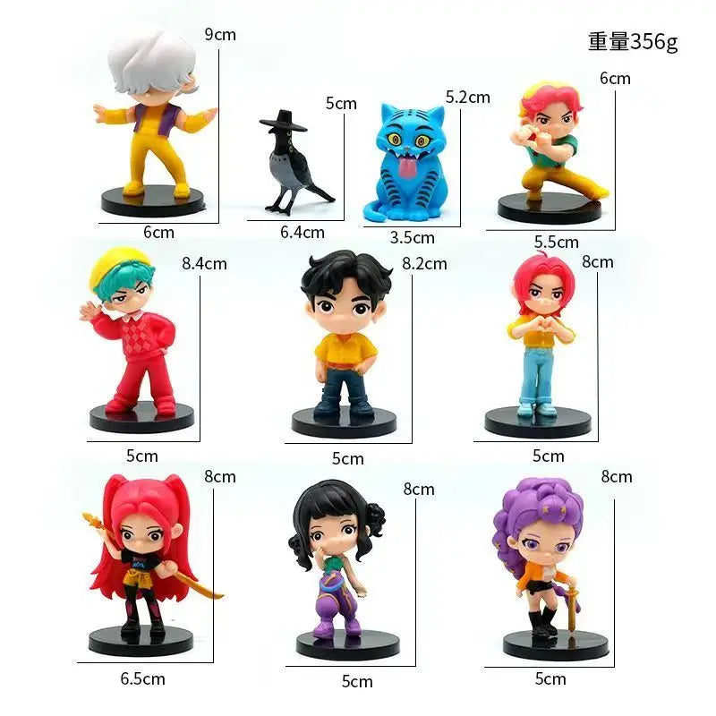 New Anime Figure K-pop Demon Hunters Kawaii Dolls Boys Girls Gifts for Kids Fans Halloween Christmas Figure Decorative Gifts