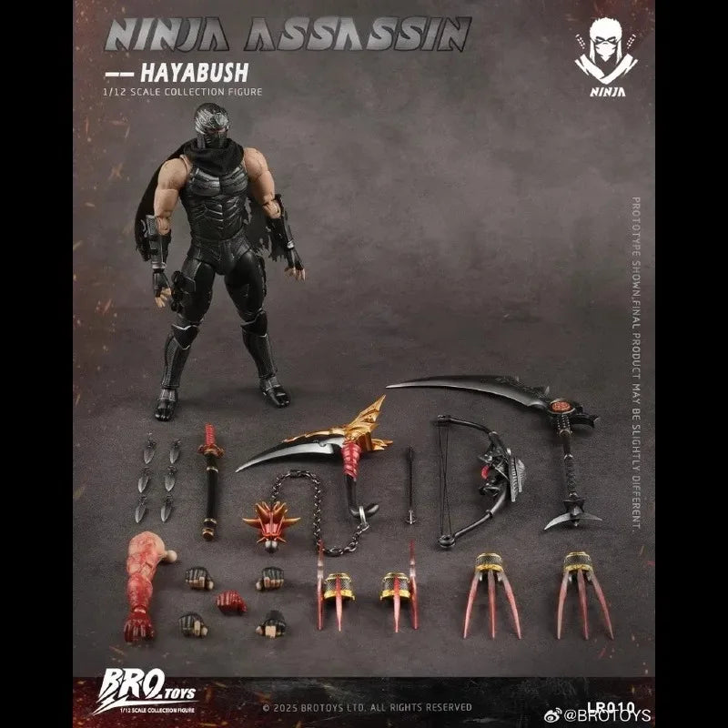 【IN STOCK】 BROTOYS 1/12 LR010 Ninja Assassin Sparrow Ninja Dragon Sword Saga 6-inch action figure Gift toy collection