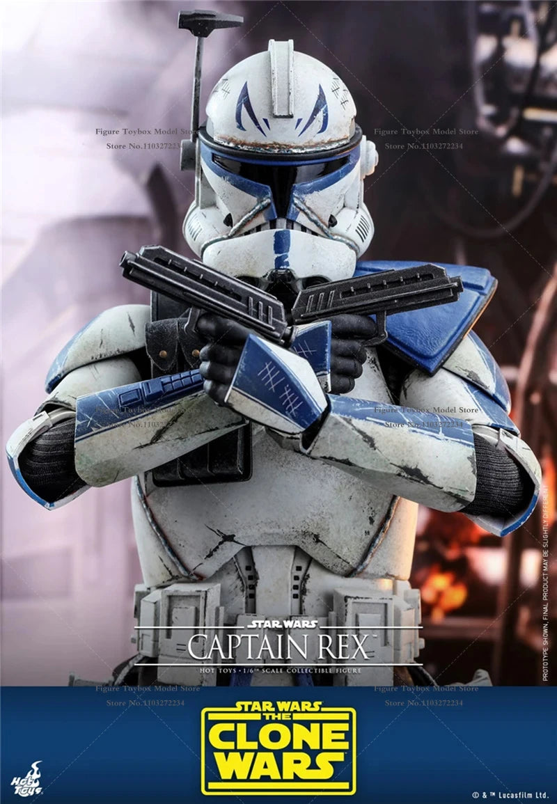 HOTTOYS HT 1/6 TMS018 Captain Rex Collectible Action Figure Star Wars: The Clone Wars Fiction Movie Simulation 12" Male Soldier