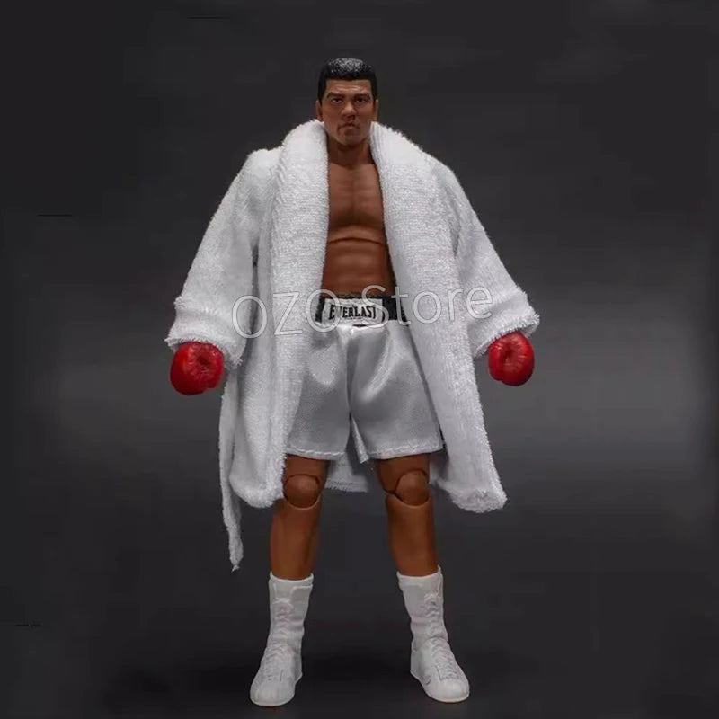 ST Boxer Champion Ali Tyson Action Figure King of Fighters Gold Belt Collection PVC Movable Figurine Ornaments Model Toys 18CM