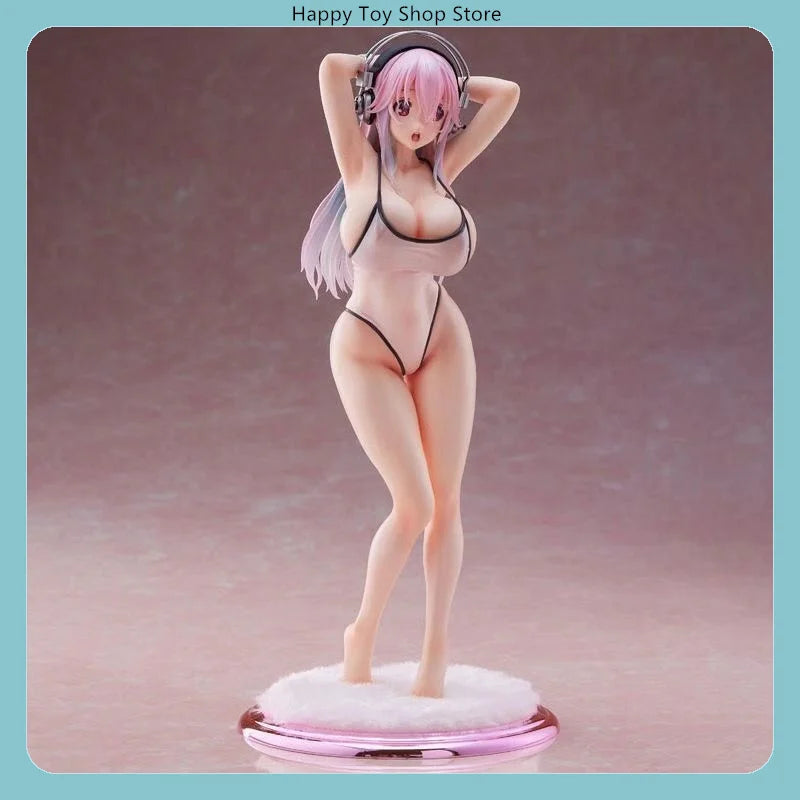 25cm Super Sonico Swimsuit Standing Pose Anime Figure Model Statue